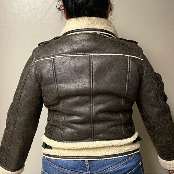 Mo x member faux leather aviator jacket - Picture 9 of 9